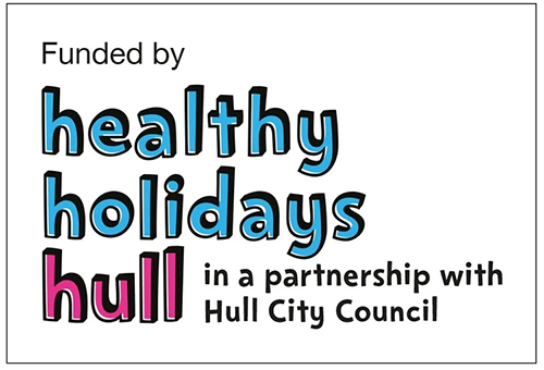Healthy Holidays Hull logo with a frame